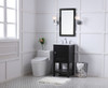 Elegant Decor VF27019BK 19 in. single bathroom vanity set in Black