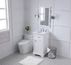 Elegant Decor VF15019WH 19 in. Single Bathroom Vanity set in white