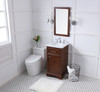 Elegant Decor VF15019TK 19 in. Single Bathroom Vanity set in teak