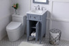 Elegant Decor VF12518GR 18 in. Single Bathroom Vanity set in grey