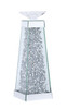 Elegant Decor MR9239 Sparkle 4.7 in. Contemporary Silver Crystal Candleholder