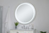 Elegant Decor MRE24242 Helios 42 inch Hardwired LED mirror with touch sensor and color changing temperature 3000K/4200K/6400K
