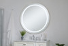 Elegant Decor MRE24242 Helios 42 inch Hardwired LED mirror with touch sensor and color changing temperature 3000K/4200K/6400K