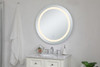Elegant Decor MRE23232 Helios 32 inch Hardwired LED mirror with touch sensor and color changing temperature 3000K/4200K/6400K