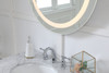 Elegant Decor MRE22828 Helios 28 inch Hardwired LED mirror with touch sensor and color changing temperature 3000K/4200K/6400K
