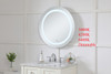 Elegant Decor MRE22828 Helios 28 inch Hardwired LED mirror with touch sensor and color changing temperature 3000K/4200K/6400K