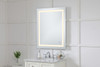 Elegant Decor MRE13040 Helios 30in x 40in Hardwired LED mirror with touch sensor and color changing temperature 3000K/4200K/6400K