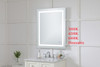 Elegant Decor MRE13040 Helios 30in x 40in Hardwired LED mirror with touch sensor and color changing temperature 3000K/4200K/6400K