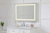 Elegant Decor MRE12736 Helios 27in x 36in Hardwired LED mirror with touch sensor and color changing temperature 3000K/4200K/6400K