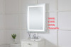Elegant Decor MRE12736 Helios 27in x 36in Hardwired LED mirror with touch sensor and color changing temperature 3000K/4200K/6400K Elegant Decor MRE12736 Helios 27in x 36in Hardwired LED mirror with touch sensor and color changing temperature 3000K/4200K/6400K
