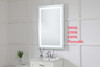 Elegant Decor MRE12740 Helios 27in x 40in Hardwired LED mirror with touch sensor and color changing temperature 3000K/4200K/6400K