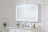 Elegant Decor MRE12740 Helios 27in x 40in Hardwired LED mirror with touch sensor and color changing temperature 3000K/4200K/6400K