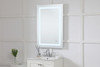 Elegant Decor MRE12436 Helios 24in x 36in Hardwired LED mirror with touch sensor and color changing temperature 3000K/4200K/6400K