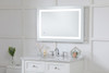Elegant Decor MRE12436 Helios 24in x 36in Hardwired LED mirror with touch sensor and color changing temperature 3000K/4200K/6400K