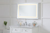 Elegant Decor MRE12436 Helios 24in x 36in Hardwired LED mirror with touch sensor and color changing temperature 3000K/4200K/6400K