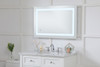 Elegant Decor MRE12436 Helios 24in x 36in Hardwired LED mirror with touch sensor and color changing temperature 3000K/4200K/6400K