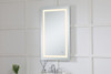 Elegant Decor MRE12440 Helios 24in x 40in Hardwired LED mirror with touch sensor and color changing temperature 3000K/4200K/6400K