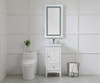 Elegant Decor MRE12036 Helios 20in x 36in Hardwired LED mirror with touch sensor and color changing temperature 3000K/4200K/6400K