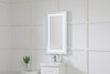 Elegant Decor MRE12036 Helios 20in x 36in Hardwired LED mirror with touch sensor and color changing temperature 3000K/4200K/6400K