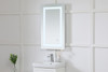 Elegant Decor MRE11830 Helios 18in x 30in Hardwired LED mirror with touch sensor and color changing temperature 3000K/4200K/6400K