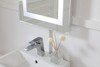 Elegant Decor MRE11830 Helios 18in x 30in Hardwired LED mirror with touch sensor and color changing temperature 3000K/4200K/6400K