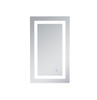 Elegant Decor MRE11830 Helios 18in x 30in Hardwired LED mirror with touch sensor and color changing temperature 3000K/4200K/6400K