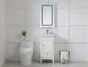 Elegant Decor MRE11830 Helios 18in x 30in Hardwired LED mirror with touch sensor and color changing temperature 3000K/4200K/6400K