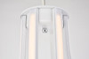 Elegant Lighting 5105D18WH Dahlia 3 light in White Pendant