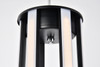 Elegant Lighting 5105D18BK Dahlia 3 light in Black Pendant