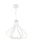 Elegant Lighting 5105D26WH Dahlia 3 light in White Pendant