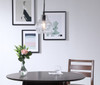 Living District LD6198BK Pierce 1 light Black and Clear seeded glass pendant