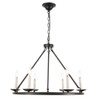 Living District LD6010D26BK Maine 6 light Black chandelier