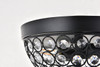 Living District LD5012F10MB Taye 2 light Matte Black Flush Mount