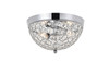 Living District LD5012F10C Taye 2 light Chrome Flush Mount