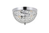 Living District LD5012F10C Taye 2 light Chrome Flush Mount