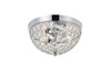 Living District LD5012F10C Taye 2 light Chrome Flush Mount