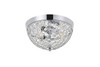 Living District LD5012F10C Taye 2 light Chrome Flush Mount