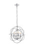 Living District LD5055D16C Wallace 4 light Chrome Pendant