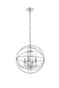 Living District LD5055D16C Wallace 4 light Chrome Pendant