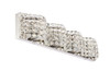 Living District LD7017C Ollie 4 light Chrome and Clear Crystals wall sconce