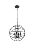 Living District LD5055D16MB Wallace 4 light Matte Black Pendant