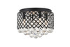 Living District LD5010F13MB Tully 4 light Matte Black Flush Mount