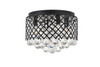 Living District LD5010F13MB Tully 4 light Matte Black Flush Mount