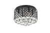 Living District LD5010F13MB Tully 4 light Matte Black Flush Mount