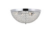 Living District LD5012F18C Taye 4 light Chrome Flush Mount