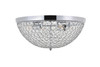 Living District LD5012F18C Taye 4 light Chrome Flush Mount