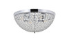 Living District LD5012F18C Taye 4 light Chrome Flush Mount