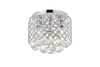 Living District LD5010F10C Tully 3 light Chrome Flush Mount