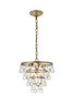 Living District LD5016D13BR Kora 3 light Brass Pendant