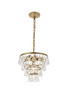 Living District LD5016D13BR Kora 3 light Brass Pendant